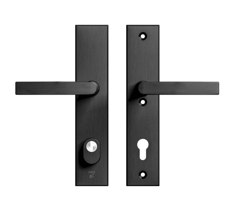 AXA Edge Plus veiligheidsbeslag PC92 SKG3 met kerntrekbeveiliging kruk/kruk zwart