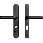 AXA Oval Plus Smal veiligheidsbeslag PC72 SKG3 met kerntrekbeveiliging kruk/kruk zwart