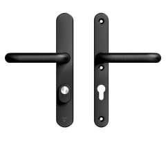 AXA Oval Plus Smal veiligheidsbeslag PC72 SKG3 met kerntrekbeveiliging kruk/kruk zwart