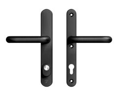 AXA Oval Plus Smal veiligheidsbeslag PC92 SKG3 met kerntrekbeveiliging kruk/kruk zwart