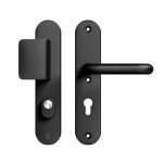 AXA Oval Plus veiligheidsbeslag PC72 SKG3 met kerntrekbeveiliging D-greep/kruk zwart