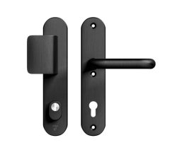 AXA Oval Plus veiligheidsbeslag PC92 SKG3 met kerntrekbeveiliging D-greep/kruk zwart