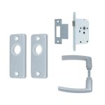 AXA set binnendeurbeslag patent rozet blind + loopslot wit