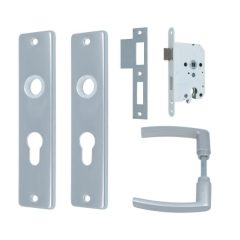 AXA set binnendeurbeslag PC55 + dag-nachtslot cilinder wit