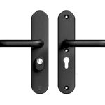 AXA Oval Plus veiligheidsbeslag PC55 SKG3 met kerntrekbeveiliging kruk/kruk zwart