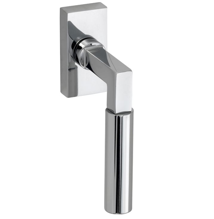 Draaikiepgarnituur Bauhaus glans chroom