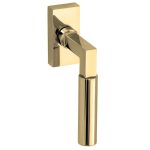 Draaikiepgarnituur Bauhaus messing ongelakt