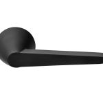 Deurklink CONE OH100-G op rozet PVD mat zwart