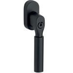 SKG2 Draaikiepgarnituur afsluitbaar Bauhaus/ovaal mat zwart