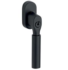 SKG2 Draaikiepgarnituur afsluitbaar Bauhaus/ovaal mat zwart