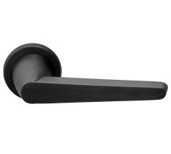 Deurklink CONE OH101-G op rozet PVD mat zwart