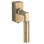 SKG2 Draaikiepgarnituur afsluitbaar Bauhaus messing antiek