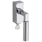 SKG2 Draaikiepgarnituur afsluitbaar Bauhaus glans chroom