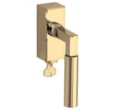 SKG2 Draaikiepgarnituur afsluitbaar Bauhaus messing ongelakt