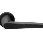 Deurklink CONE OH101 op rozet PVD mat zwart