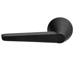 Enkele deurklink links CONE OH100 op rozet PVD mat zwart