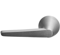 Enkele deurklink links CONE OH100 op rozet mat rvs