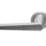 Enkele deurklink links CONE OH101 op rozet mat rvs