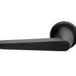 Enkele deurklink links CONE OH101 op rozet PVD mat zwart
