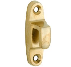 Sluithaak tbv raamboom ovaal messing antiek