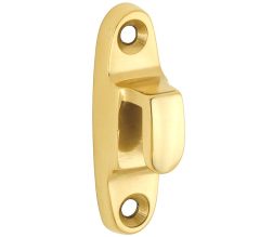 Sluithaak tbv raamboom ovaal messing gelakt