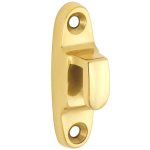 Sluithaak tbv raamboom ovaal messing ongelakt