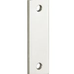 Vulplaat tbv raamsluiting 3 mm rechthoekig glans nikkel