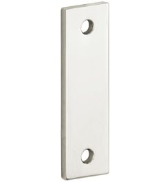 Vulplaat tbv raamsluiting 3 mm rechthoekig glans nikkel