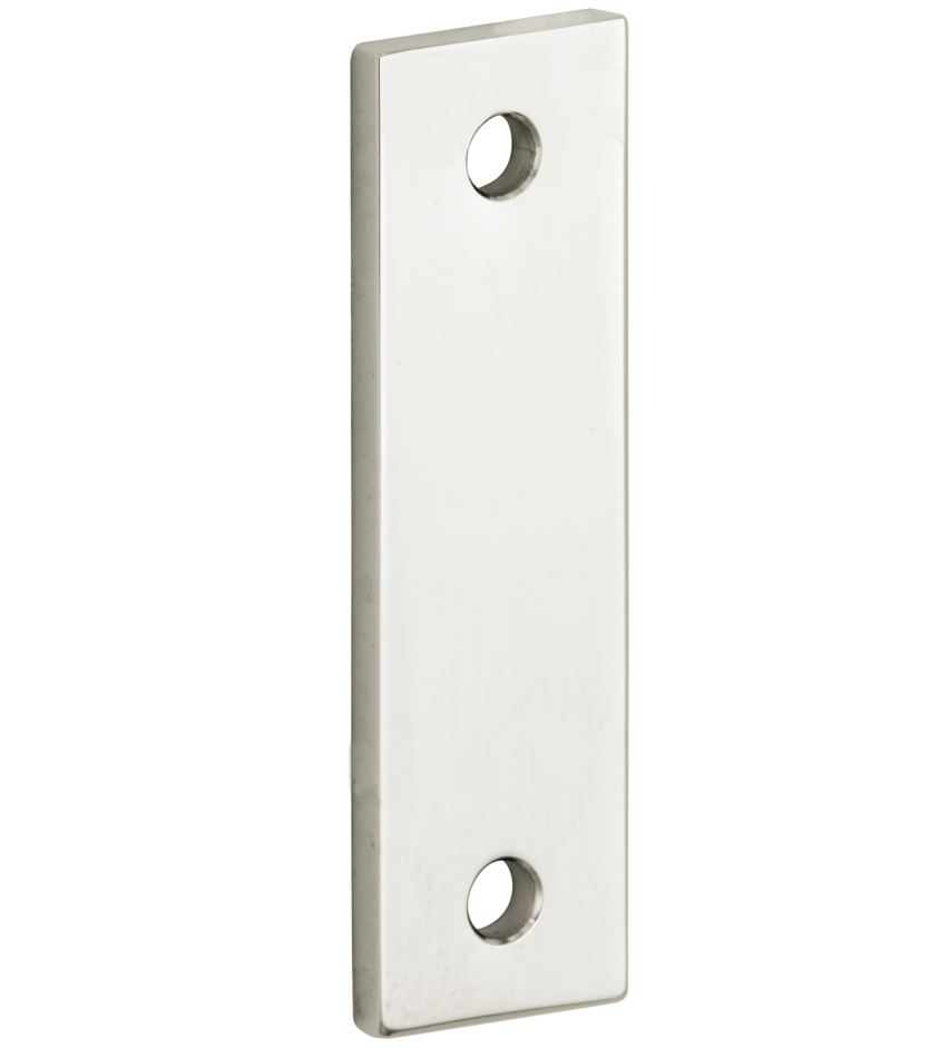 Vulplaat tbv raamsluiting 3 mm rechthoekig glans nikkel