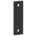 Vulplaat tbv raamsluiting 3 mm rechthoekig mat zwart