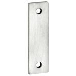 Vulplaat tbv raamsluiting 3 mm rechthoekig mat nikkel ongelakt