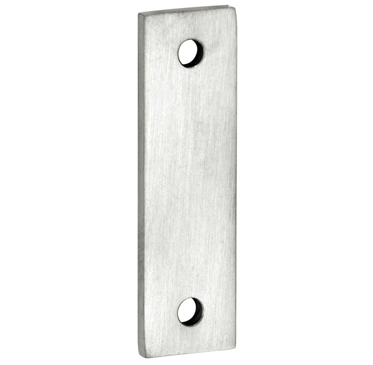 Vulplaat tbv raamsluiting 3 mm rechthoekig mat nikkel ongelakt