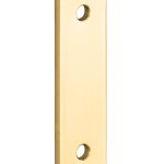 Vulplaat tbv raamsluiting 3 mm rechthoekig messing ongelakt