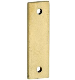 Vulplaat tbv raamsluiting 3 mm rechthoekig messing antiek