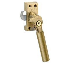 SKG Raamsluiting Met Sluitplaat Rechts Bauhaus messing antiek