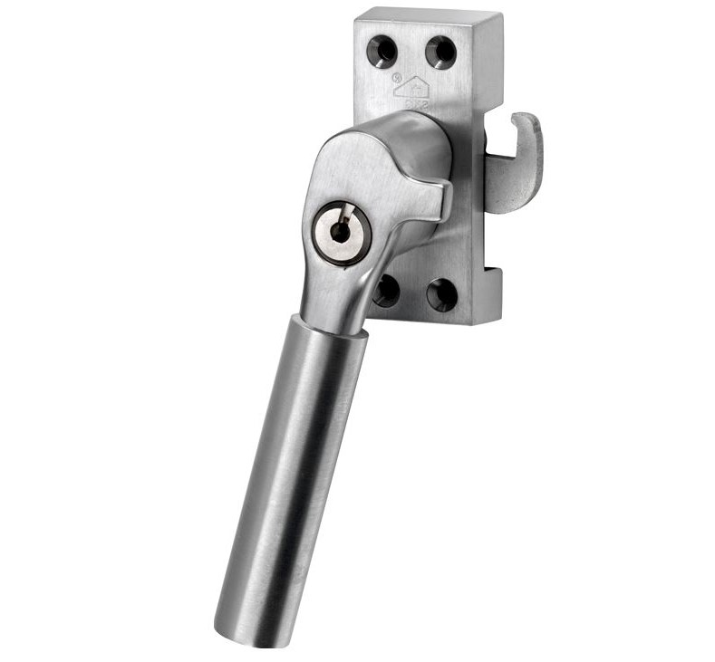 SKG Raamsluiting Met Sluitplaat Links Bauhaus mat nikkel ongelakt