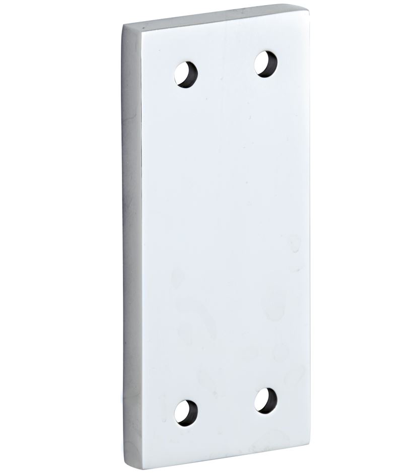 Vulplaat tbv SKG raamsluiting 3 mm glans chroom