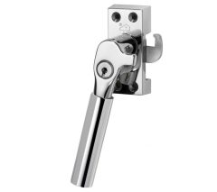 SKG Raamsluiting Met Sluitplaat Links Bauhaus glans nikkel