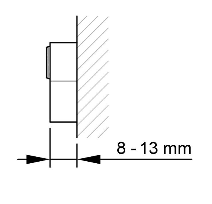 SKG3 Nova veiligheidsrozet rond met kerntrekbeveiliging zwart - Afbeelding 3