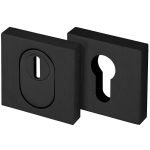 SKG3 Quattro veiligheidsrozet vierkant met kerntrekbeveiliging zwart