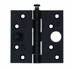 S2 veiligheids nylonlagerscharnier rechte hoeken 89x89 zwart SKG3