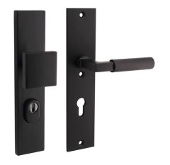 SKG3 PC72 knop/kruk op schild Bauhaus Rechts + kerntrekbeveiliging mat zwart