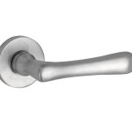 Deurklink op geveerd rozet Linea/Vivo mat nikkel ongelakt