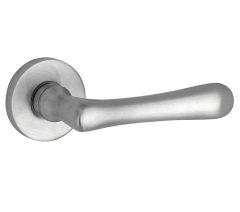 Deurklink op geveerd rozet Linea/Vivo mat nikkel ongelakt