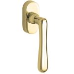 Draaikiepgarnituur Linea/Elegant messing ongelakt