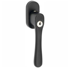 SKG2 Draaikiepgarnituur afsluitbaar Linea/ovaal mat zwart