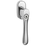 SKG2 Draaikiepgarnituur afsluitbaar Linea/ovaal glans nikkel