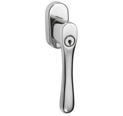 SKG2 Draaikiepgarnituur afsluitbaar Linea/ovaal glans nikkel