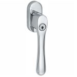 SKG2 Draaikiepgarnituur afsluitbaar Linea/ovaal glans chroom