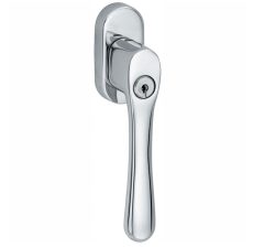 SKG2 Draaikiepgarnituur afsluitbaar Linea/ovaal glans chroom